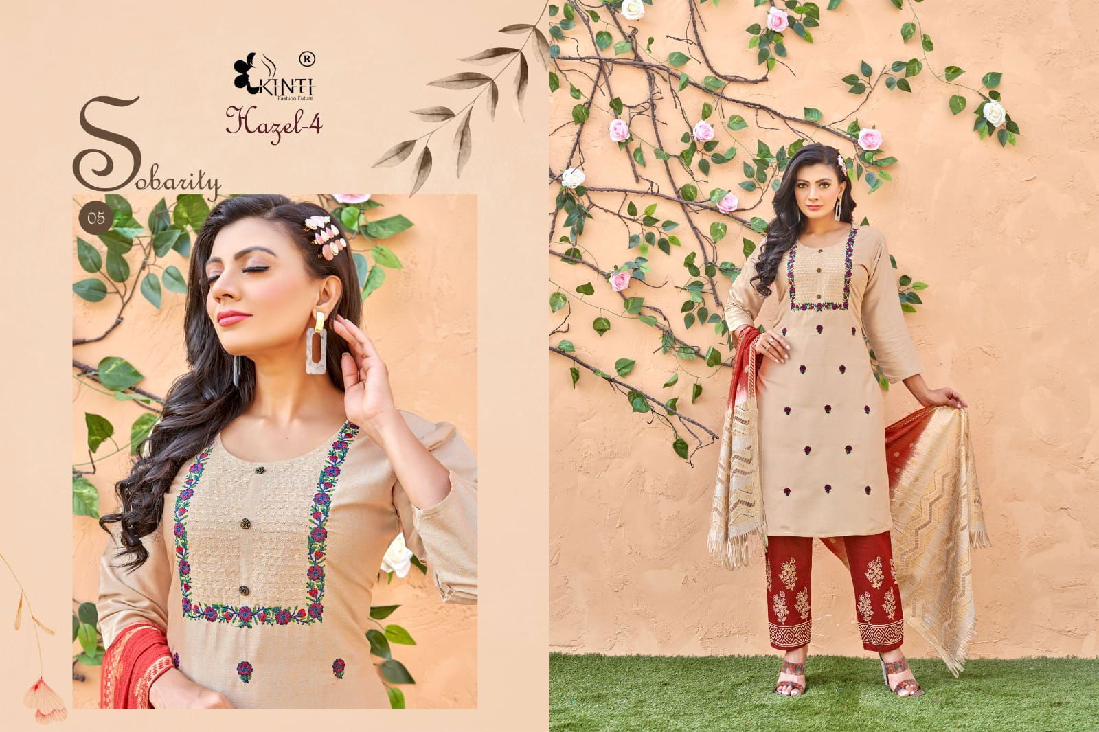 Hazel 4 By Kinti Colors Readymade Salwar Suits Catalog